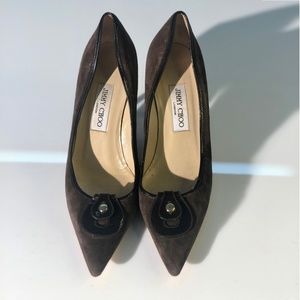 Jimmy Choo, Brown Suede Hills, size 40